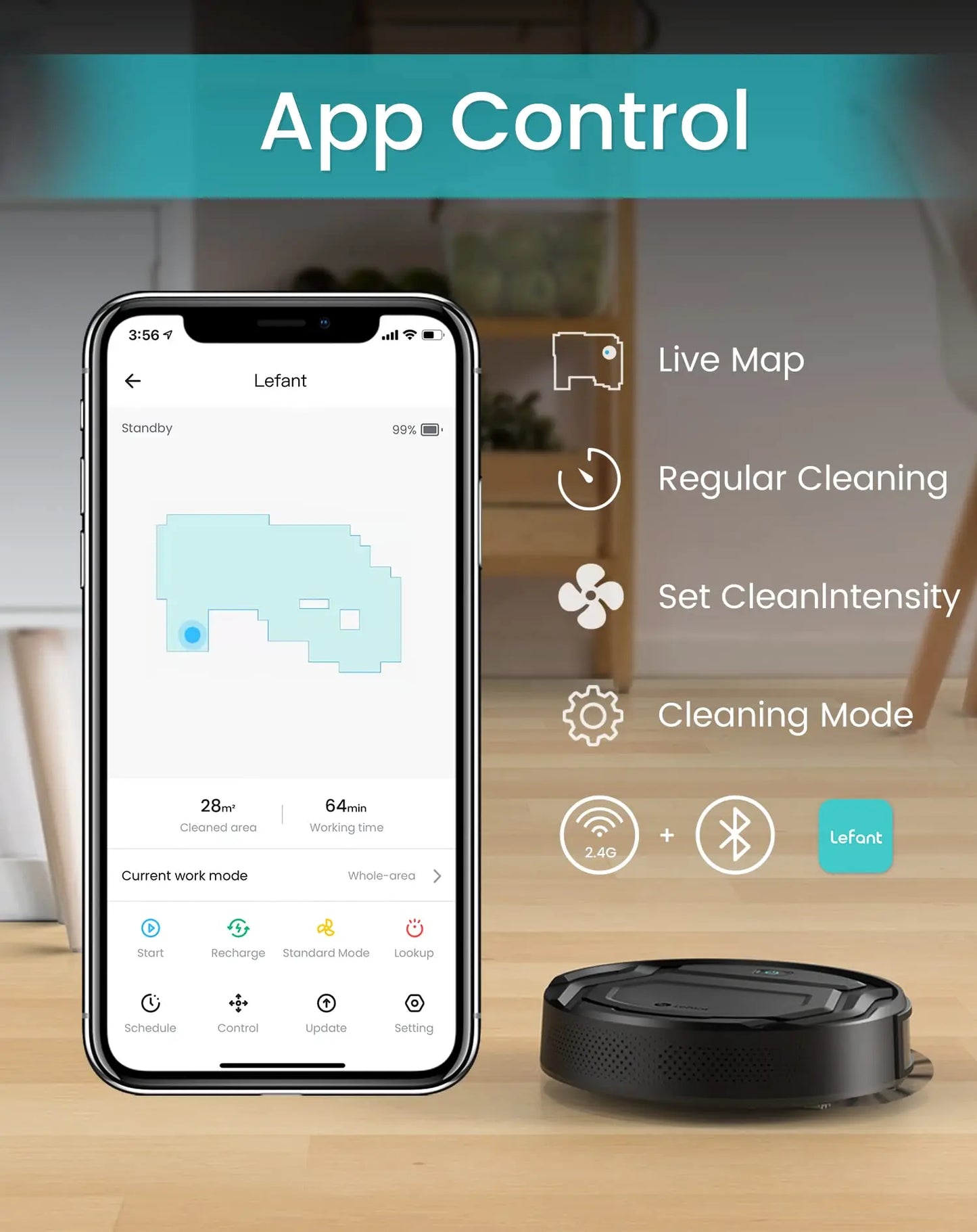Lefant M210 Pro Robot Vacuum Cleaner