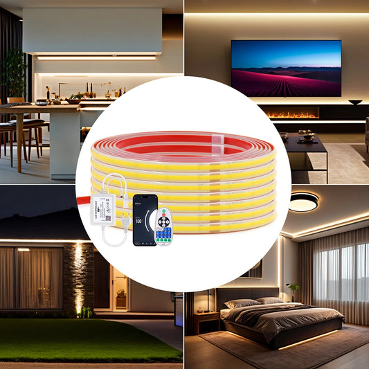 220V Dimmable COB LED Strip Light