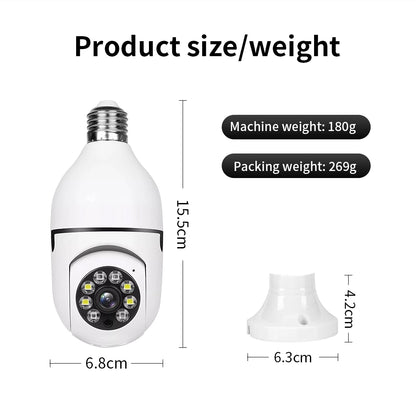 E27 Surveillance Camera Full Color Night Vision
