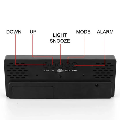 Smart LED electronic alarm clock