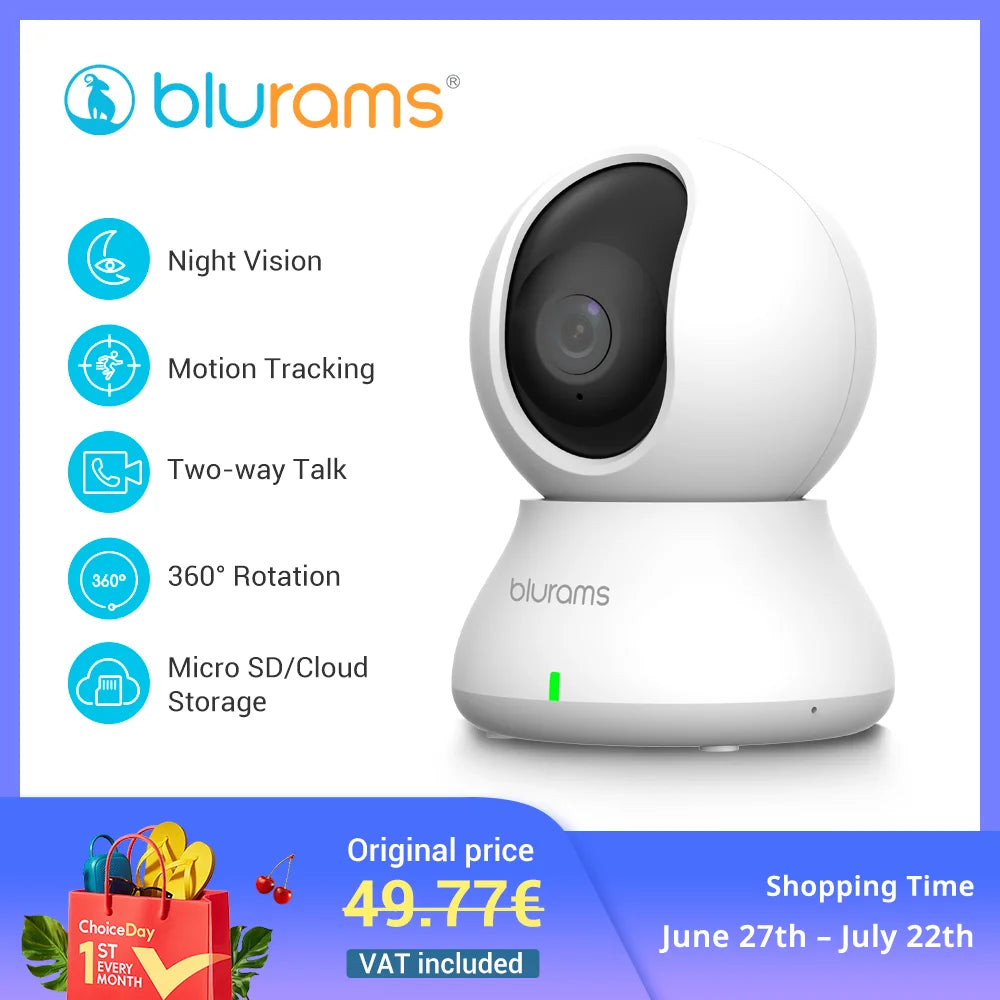 Blurams 2.4＆5G WiFi Indoor Camera