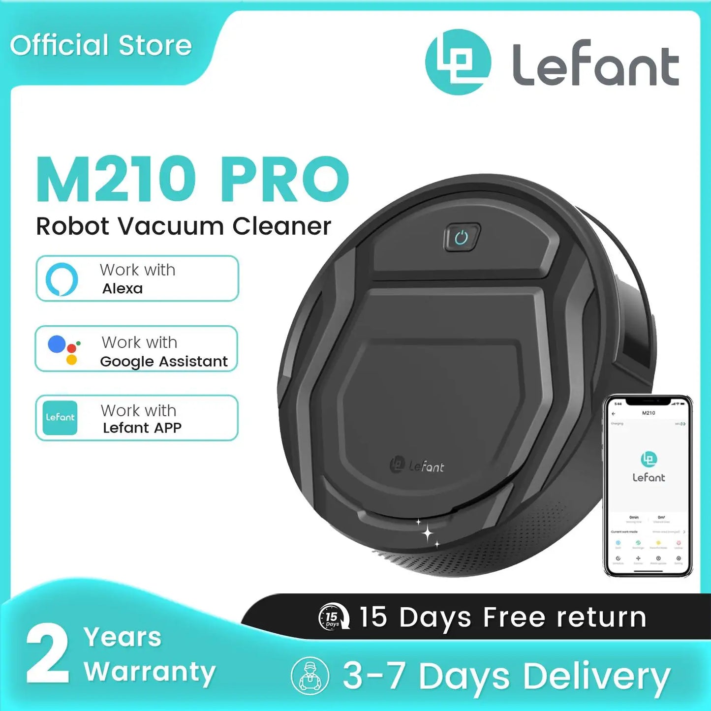 Lefant M210 Pro Robot Vacuum Cleaner