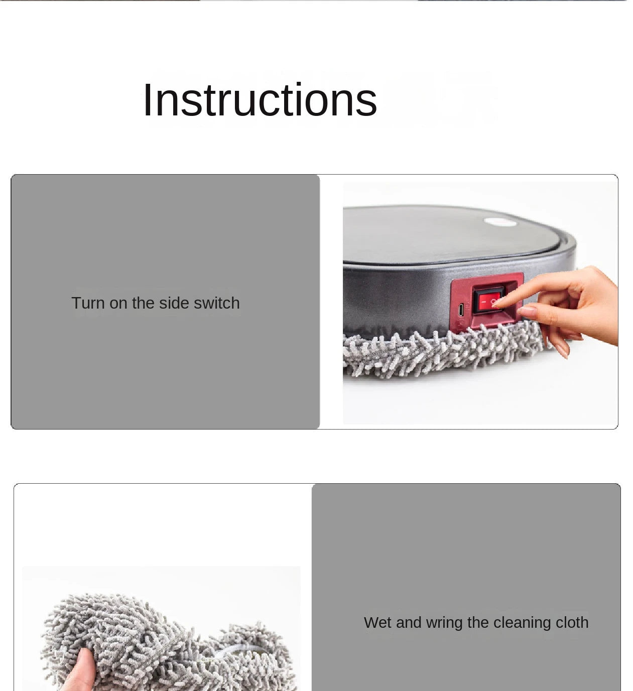 Intelligent Robot 3 in1 Dry Wet Sweep Mop