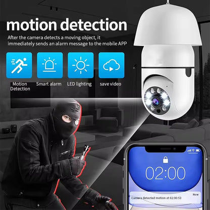 E27 Surveillance Camera Full Color Night Vision