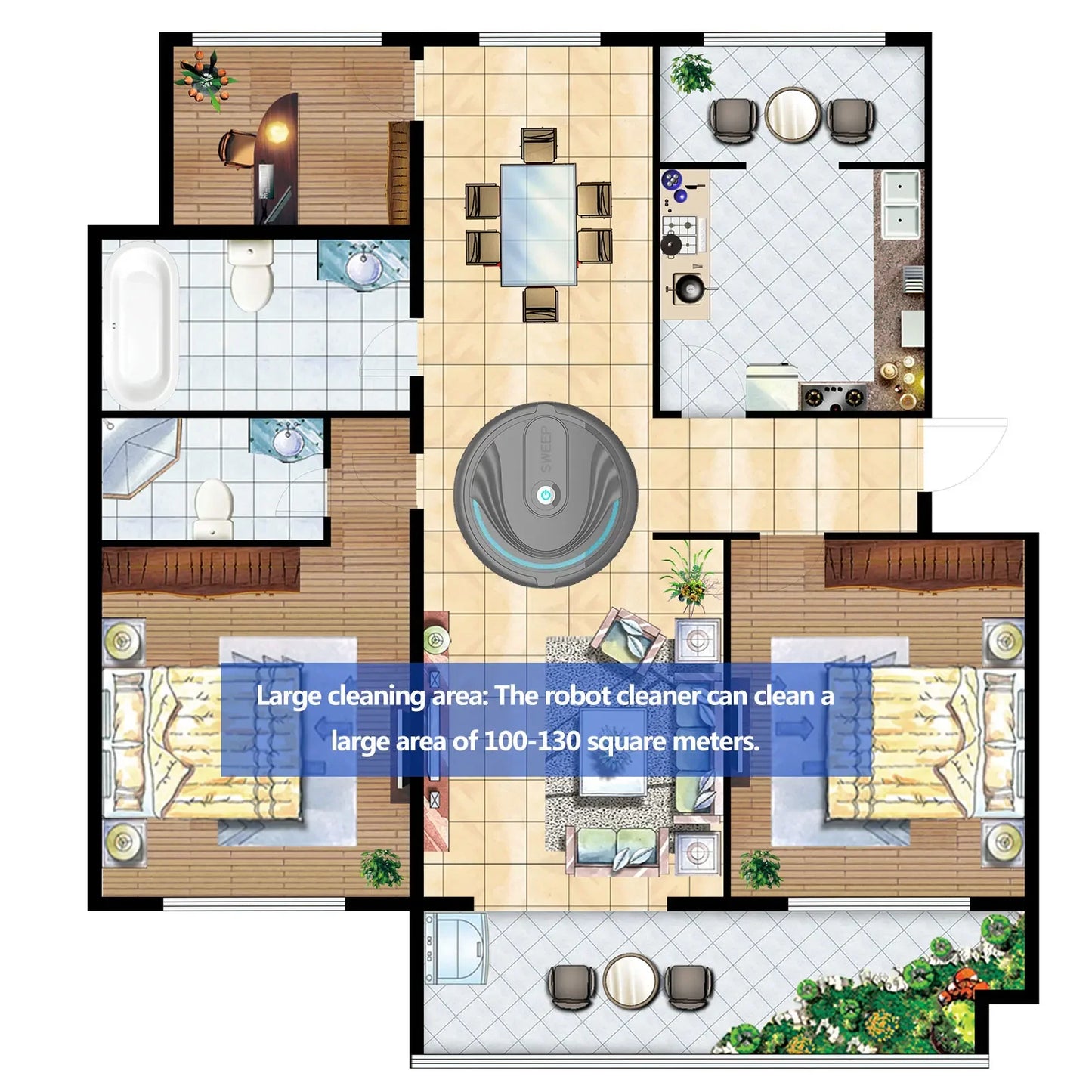 Robot Vacuum Cleaner Lightweight